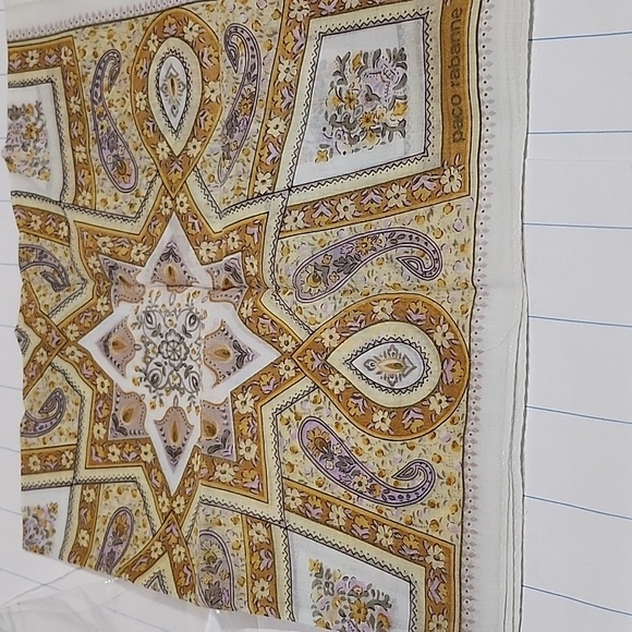 ❤️ paco rabanne vintage Handkerchief Cotton - Picture 1 of 7